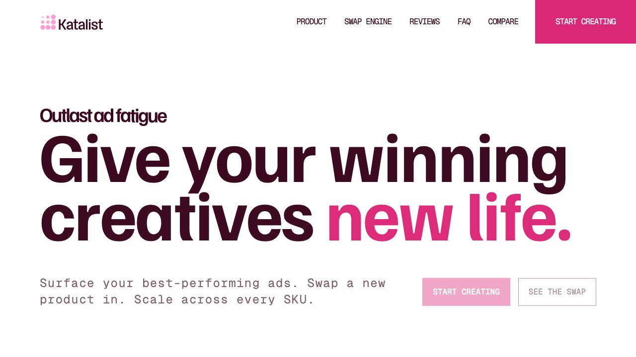 Katalist website screenshot