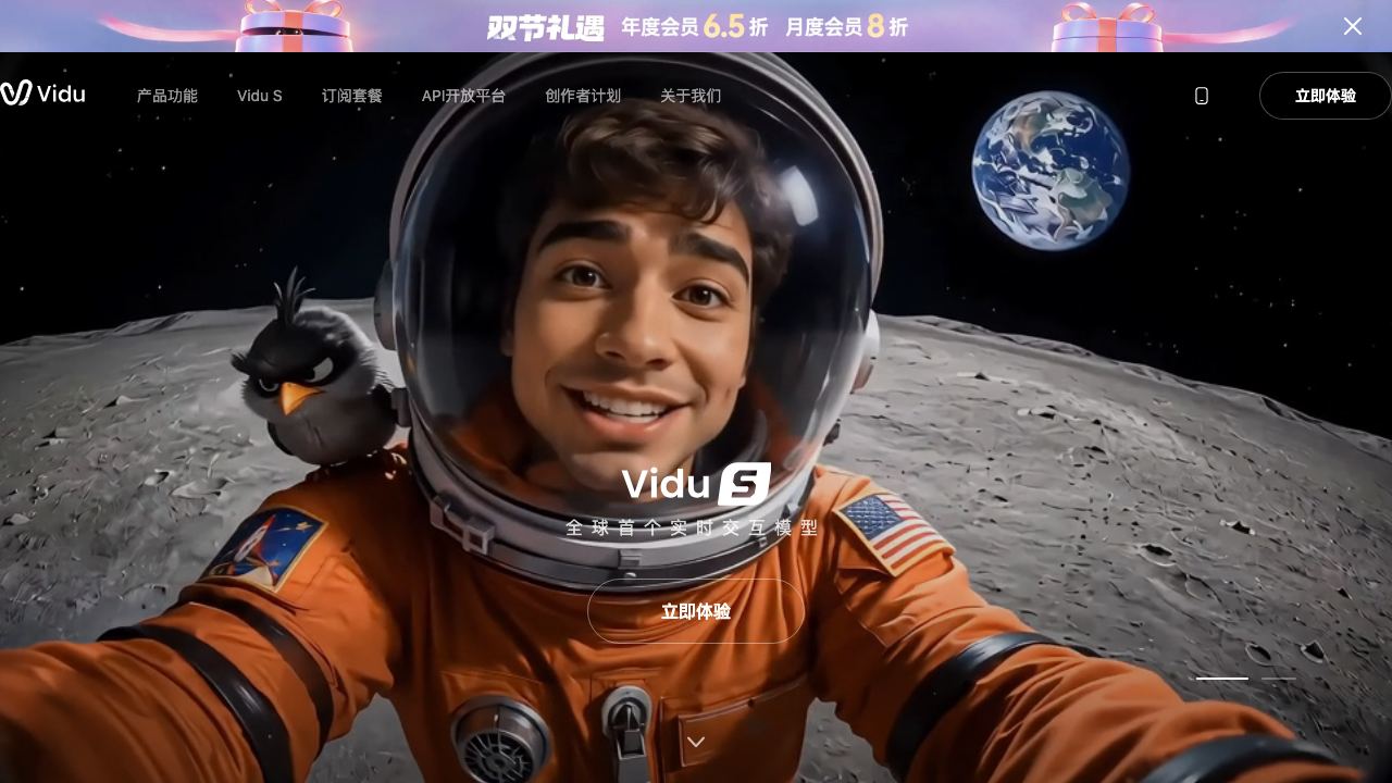 Vidu AI 网站截图
