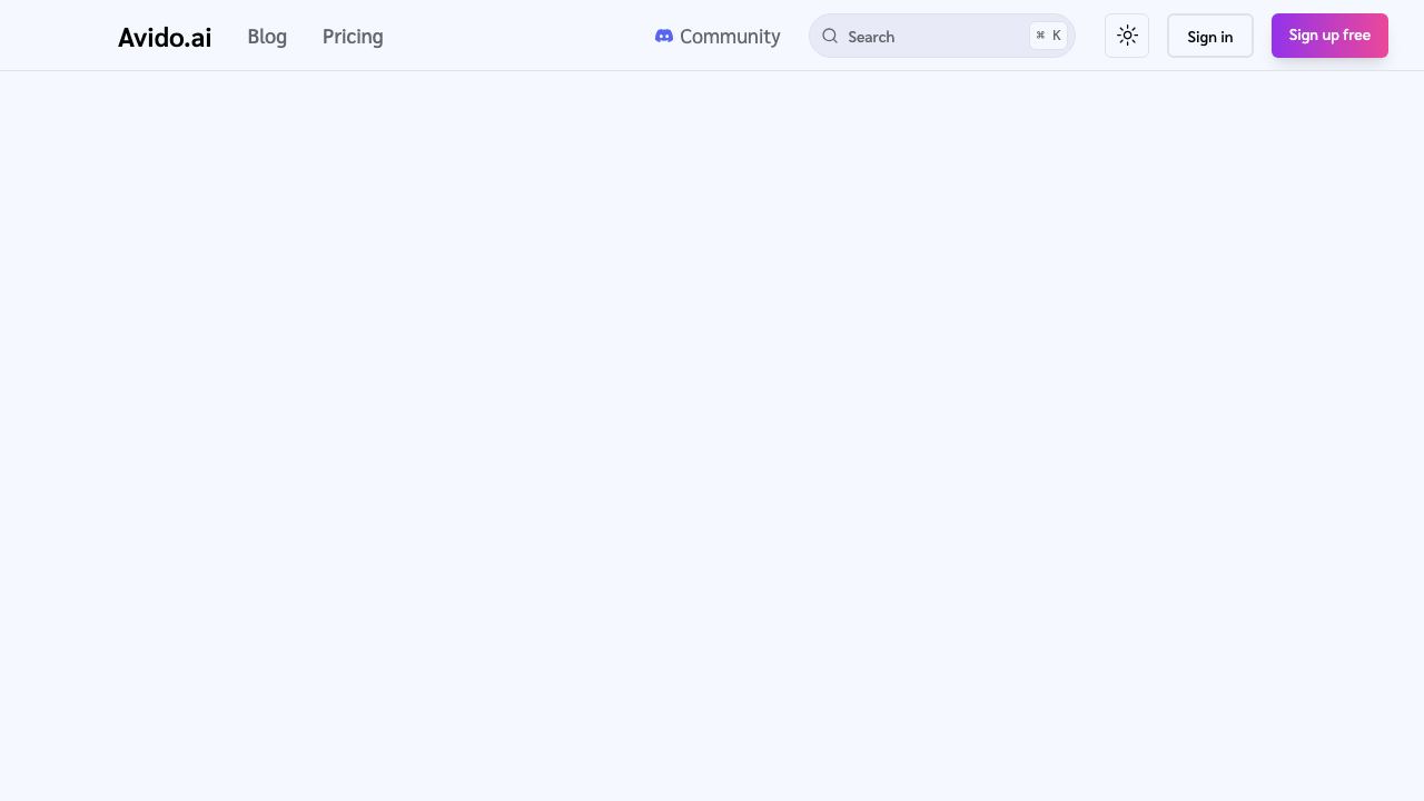 Avido.ai 网站截图