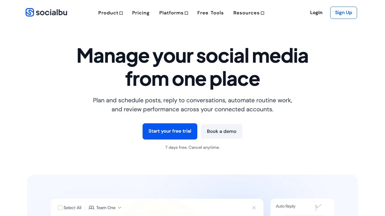 SocialBu 网站截图