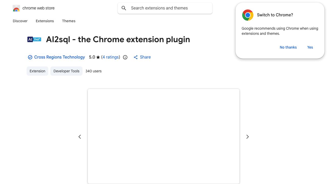 AI2sql - the Chrome extension plugin 网站截图