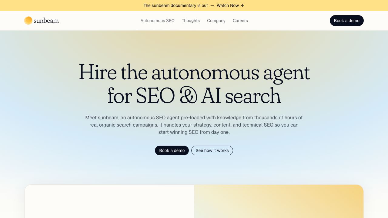Positional website screenshot