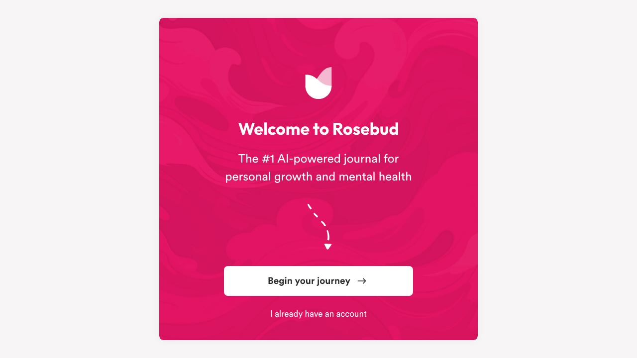 Rosebud website screenshot