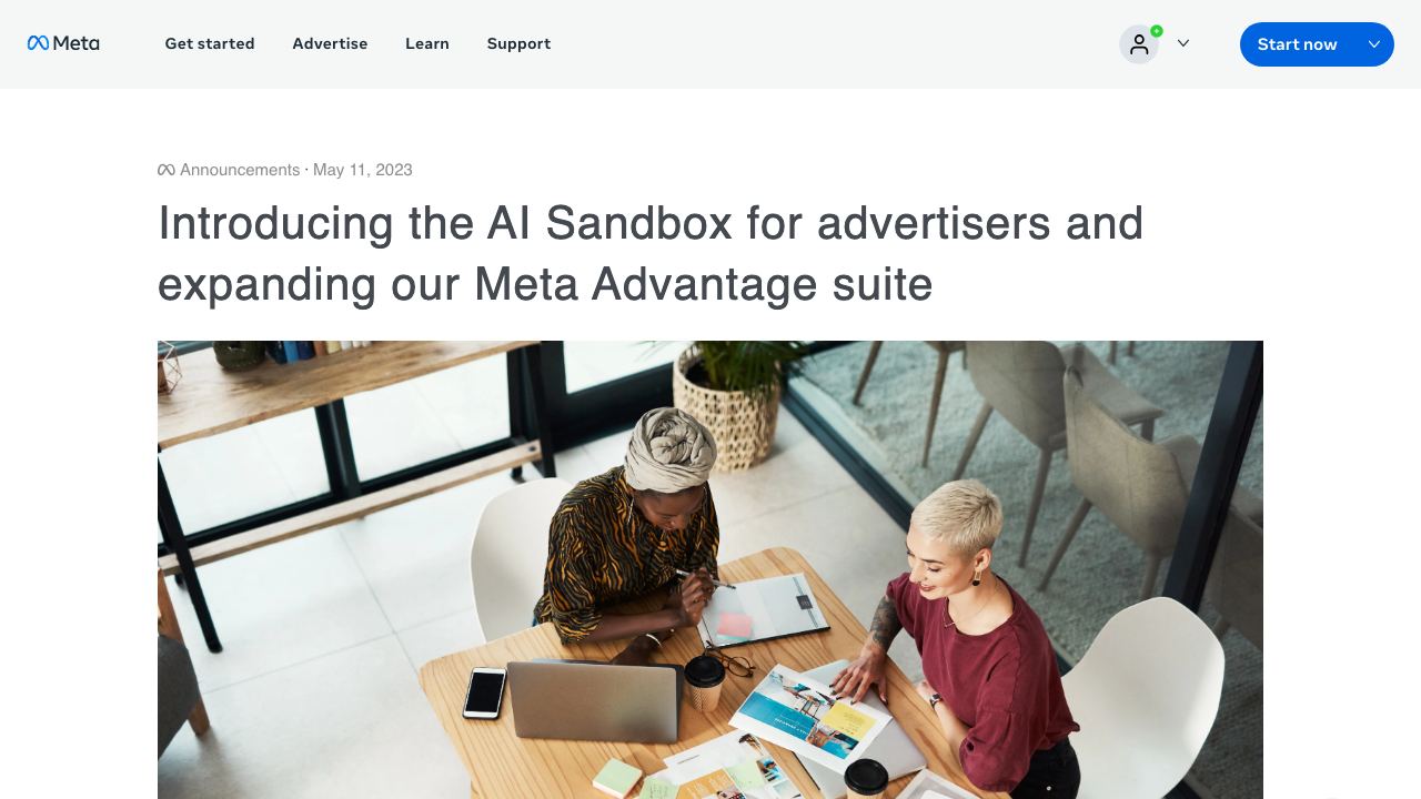 AI Sandbox website screenshot