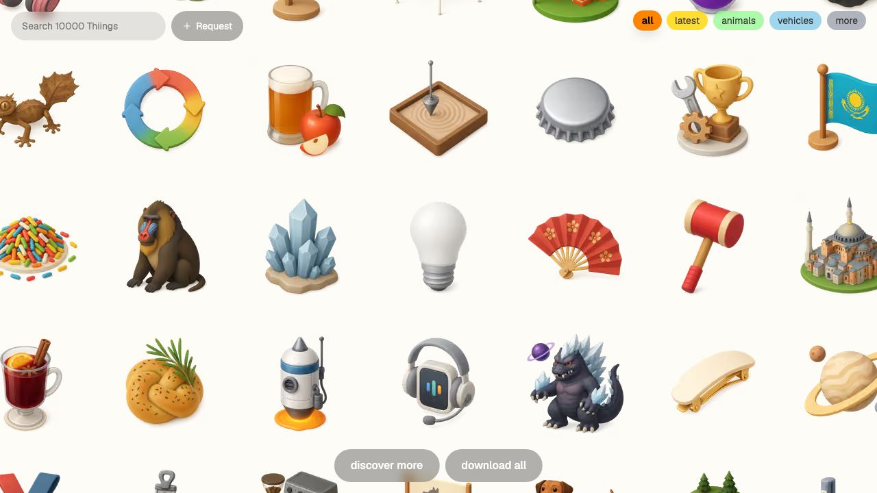 Thiings 网站截图