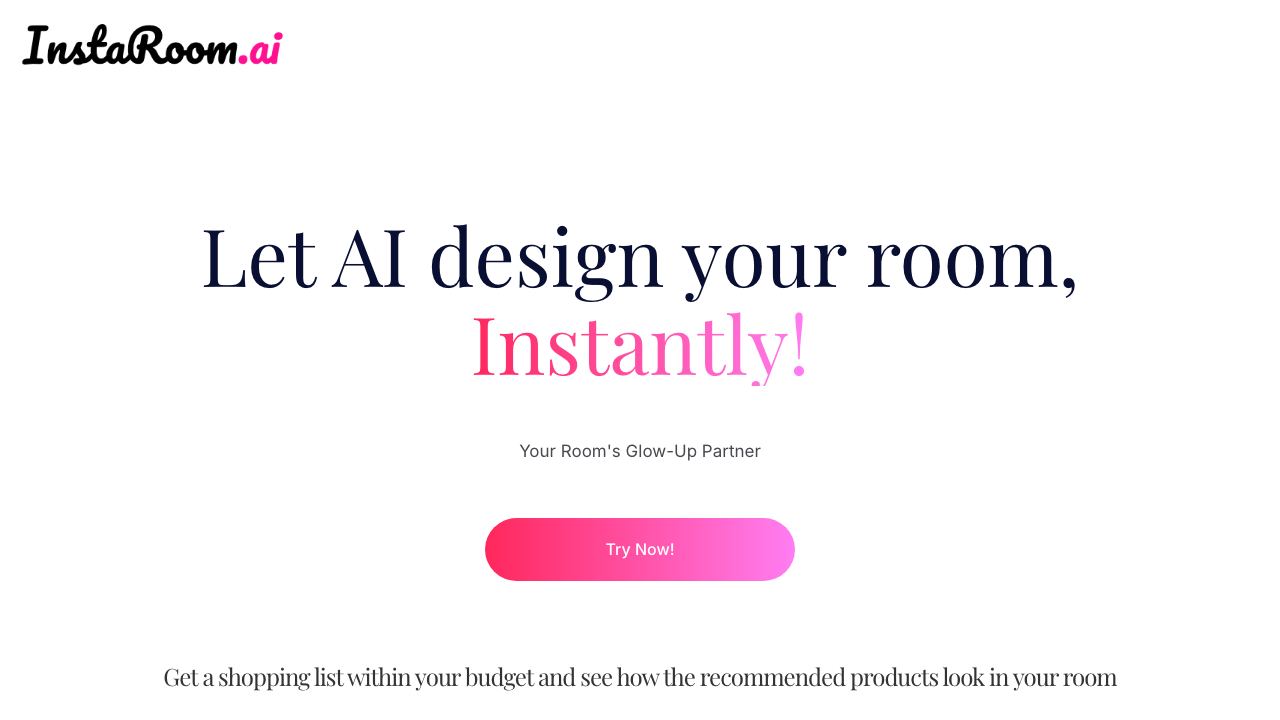 InstaRoom 网站截图