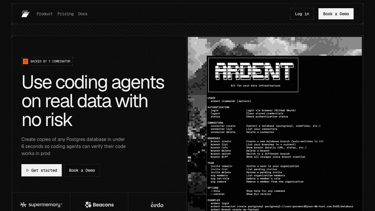 Ardent 网站截图
