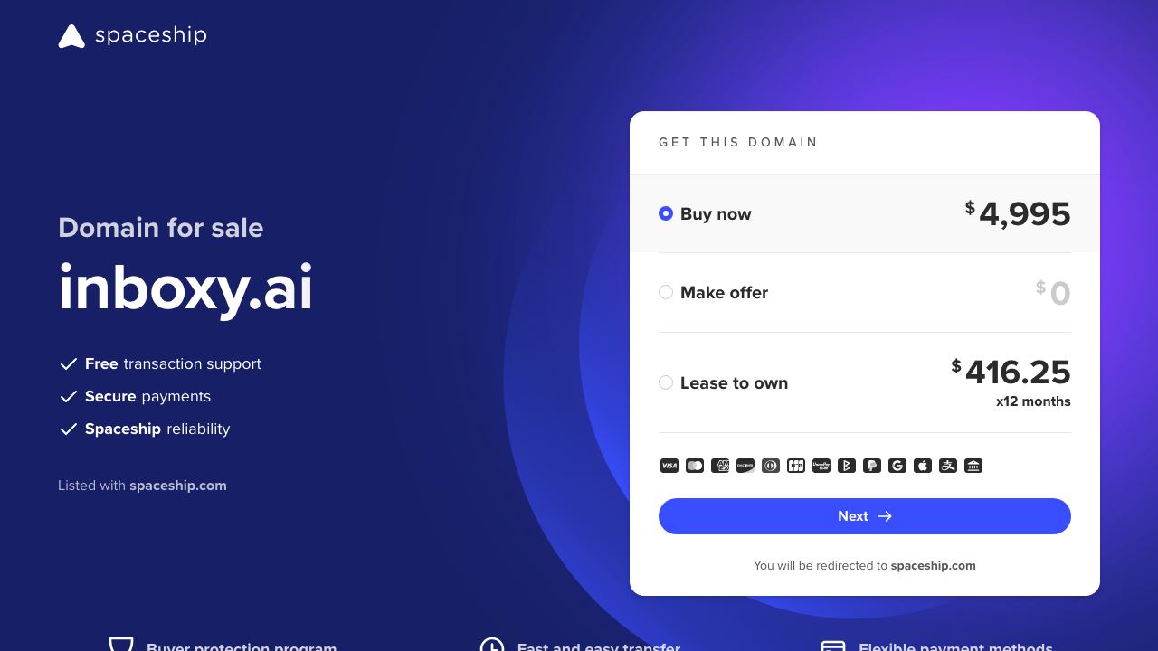 Inboxy 网站截图