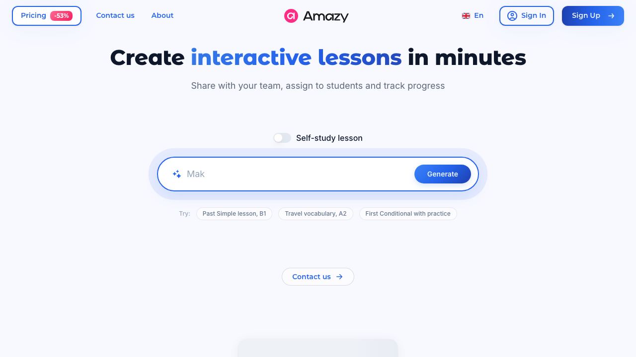 Amazy.uk 网站截图