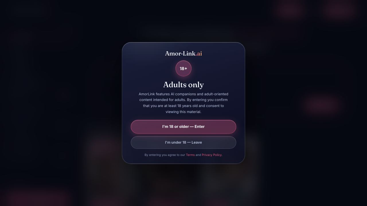 AmorLink AI website screenshot
