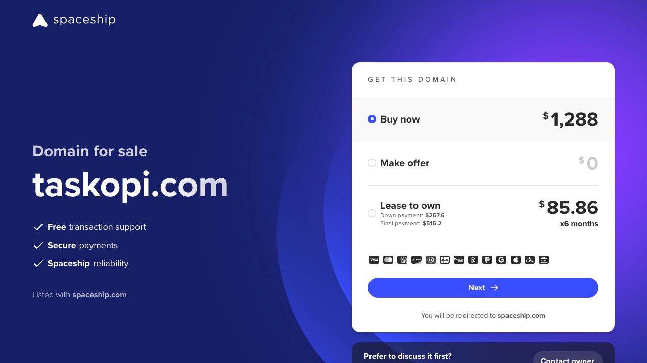 taskopi.com website screenshot