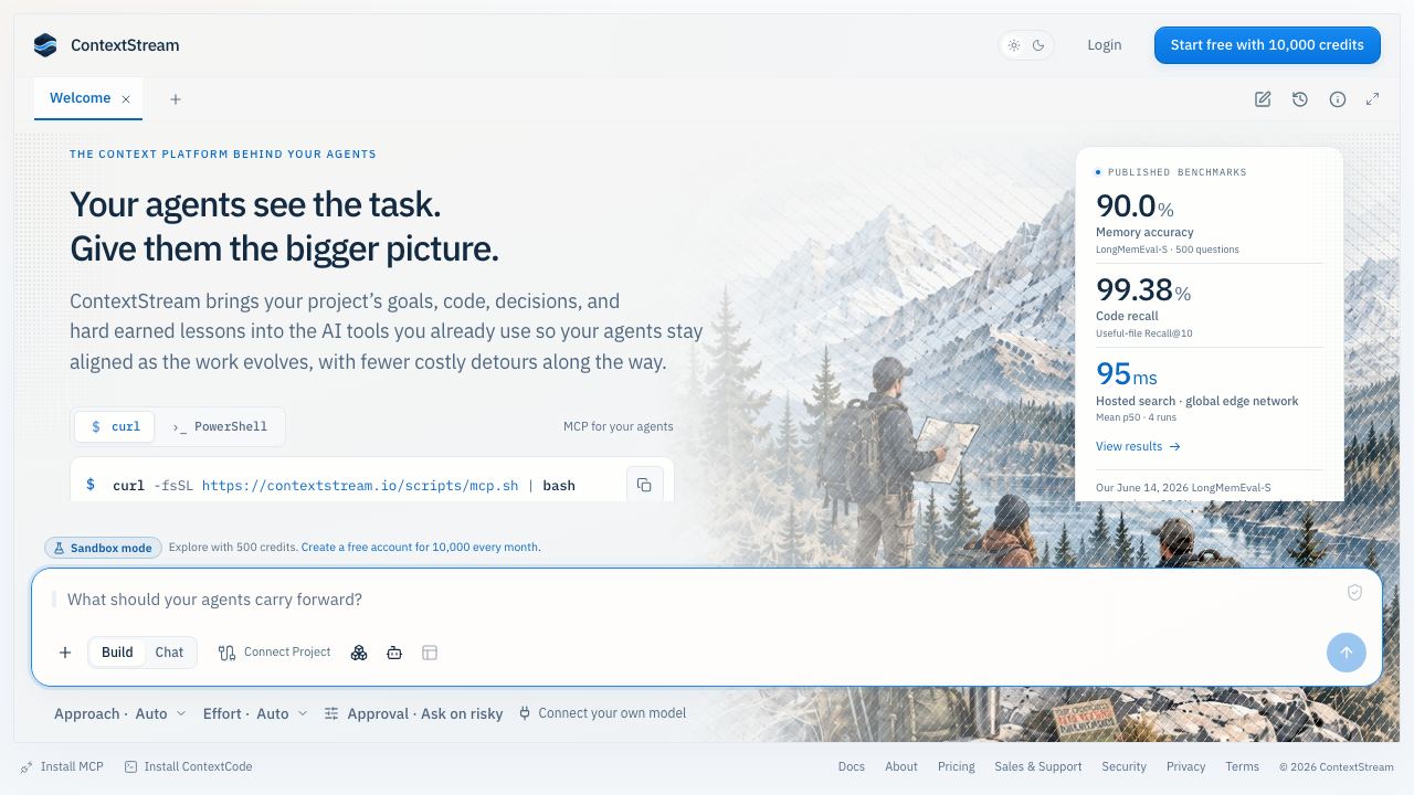 ContextStream website screenshot