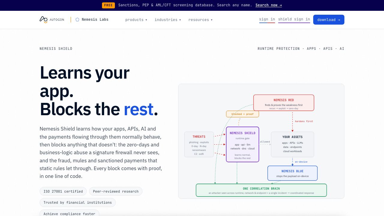 Autogon AI website screenshot