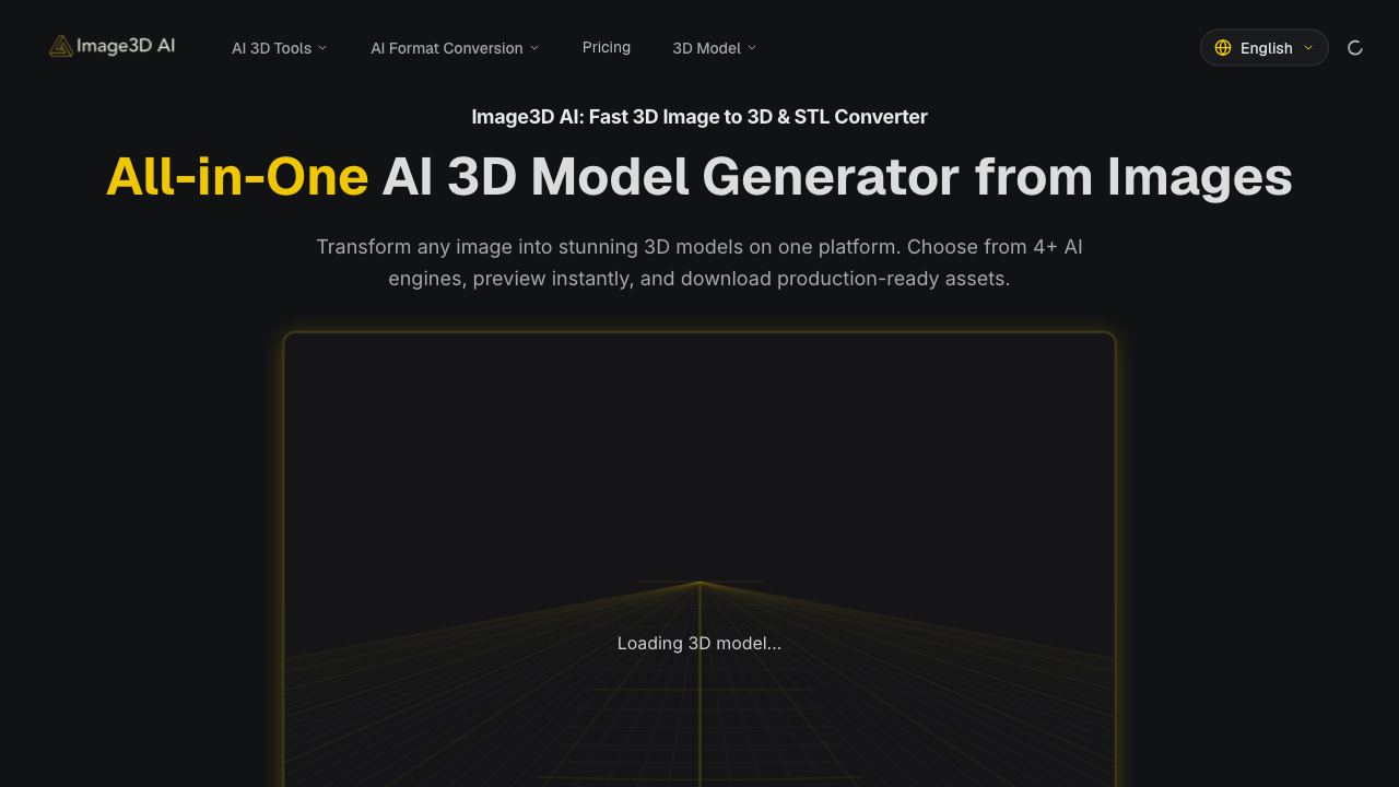 Image3D AI 网站截图