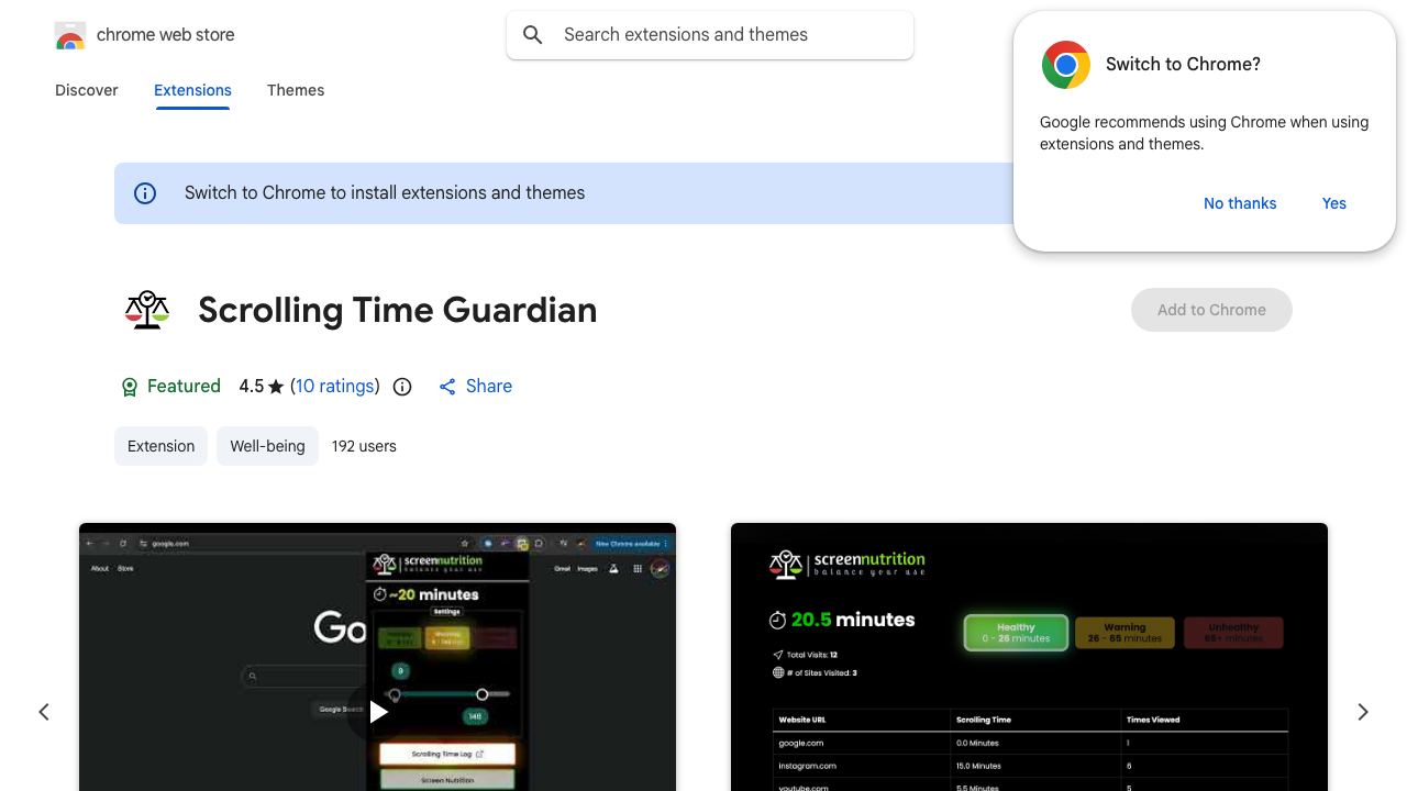 Scrolling Time Guardian website screenshot