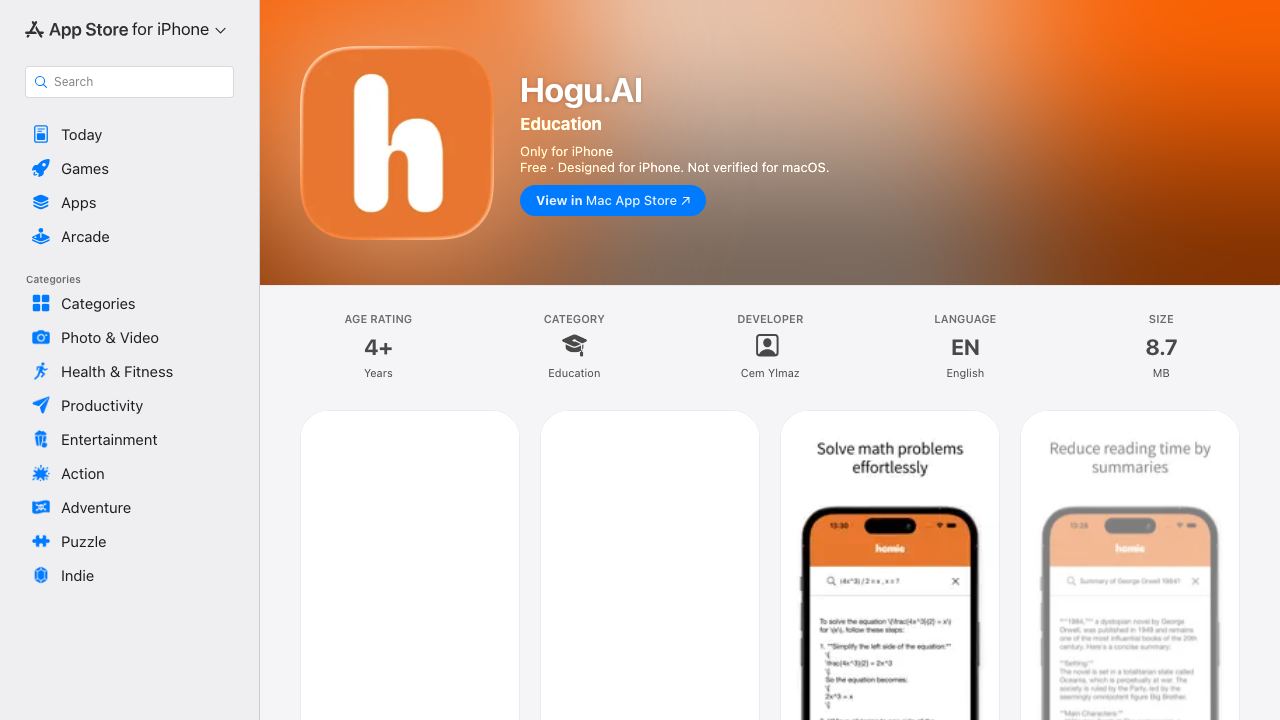 Homie.AI 网站截图