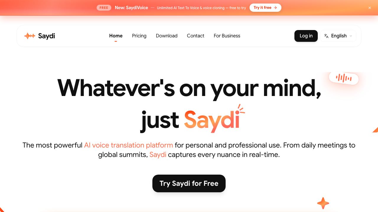 Saydi 网站截图