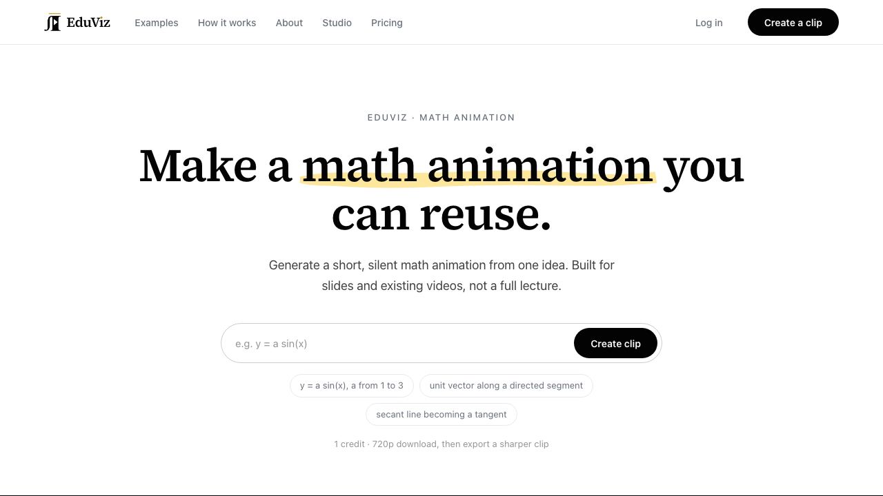 EduViz 网站截图