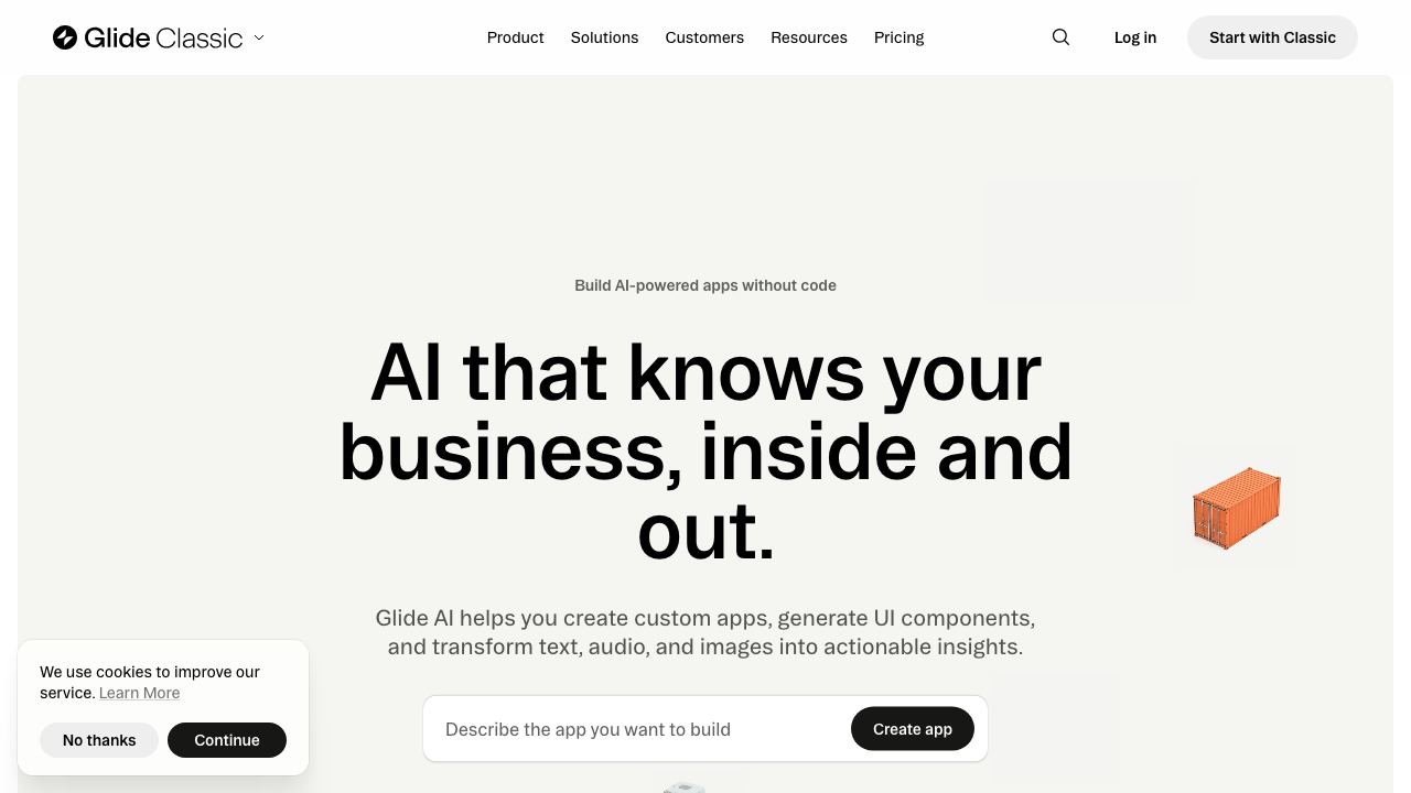 Glide AI 网站截图