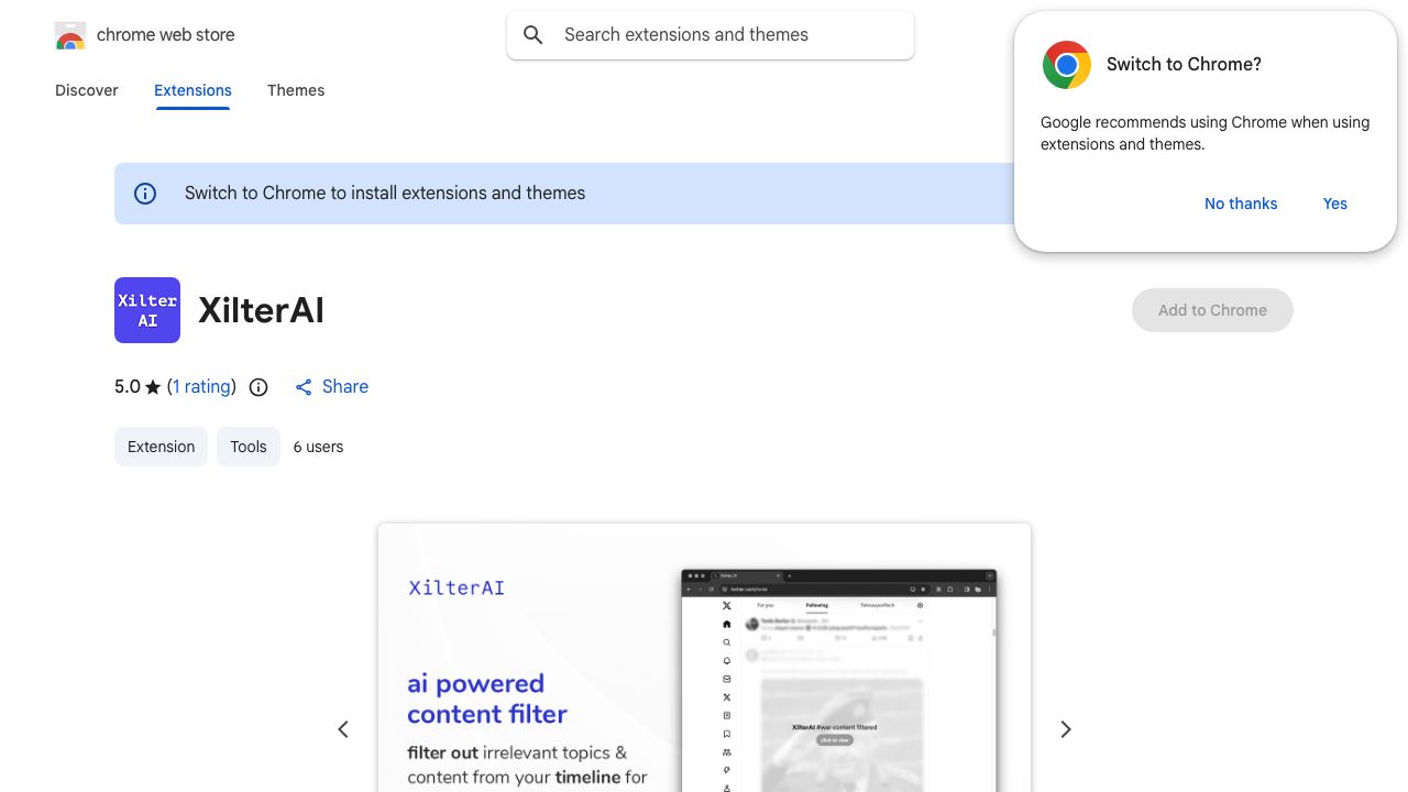 XilterAI website screenshot