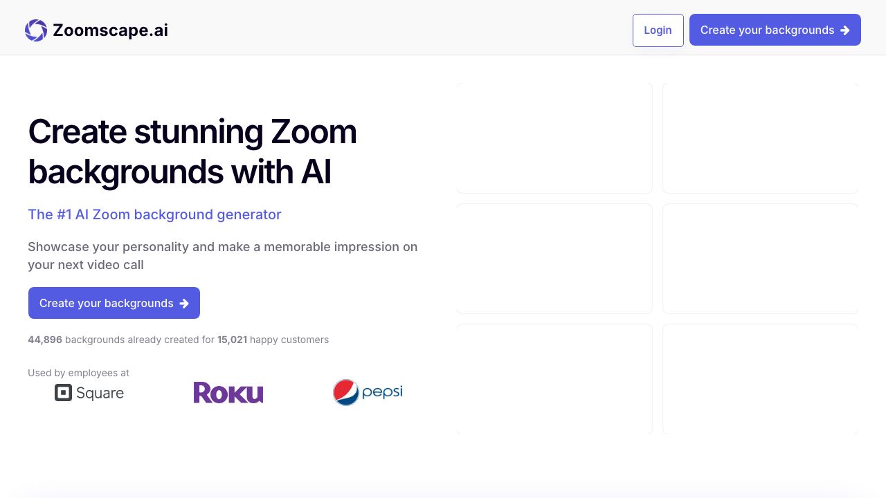 ZoomScape.ai 网站截图