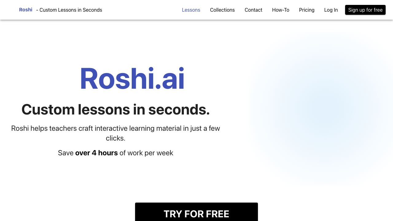 Roshi 网站截图