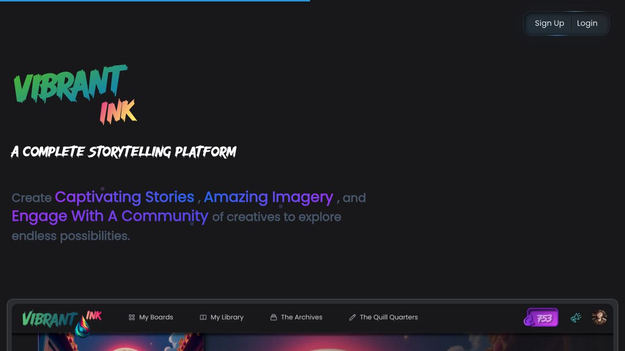 Vibrant.ink website screenshot