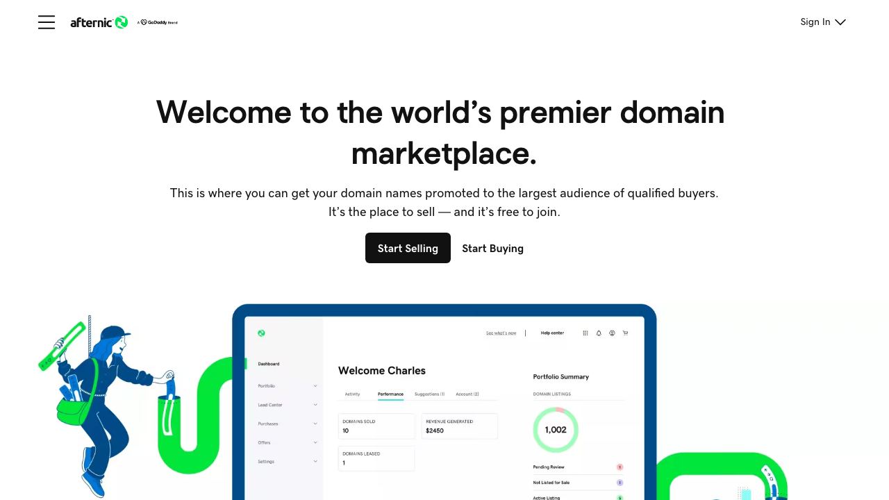 Dan.com 网站截图