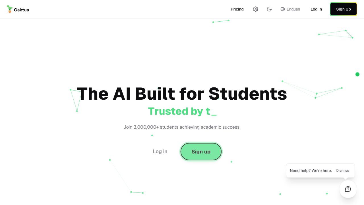Caktus AI 网站截图