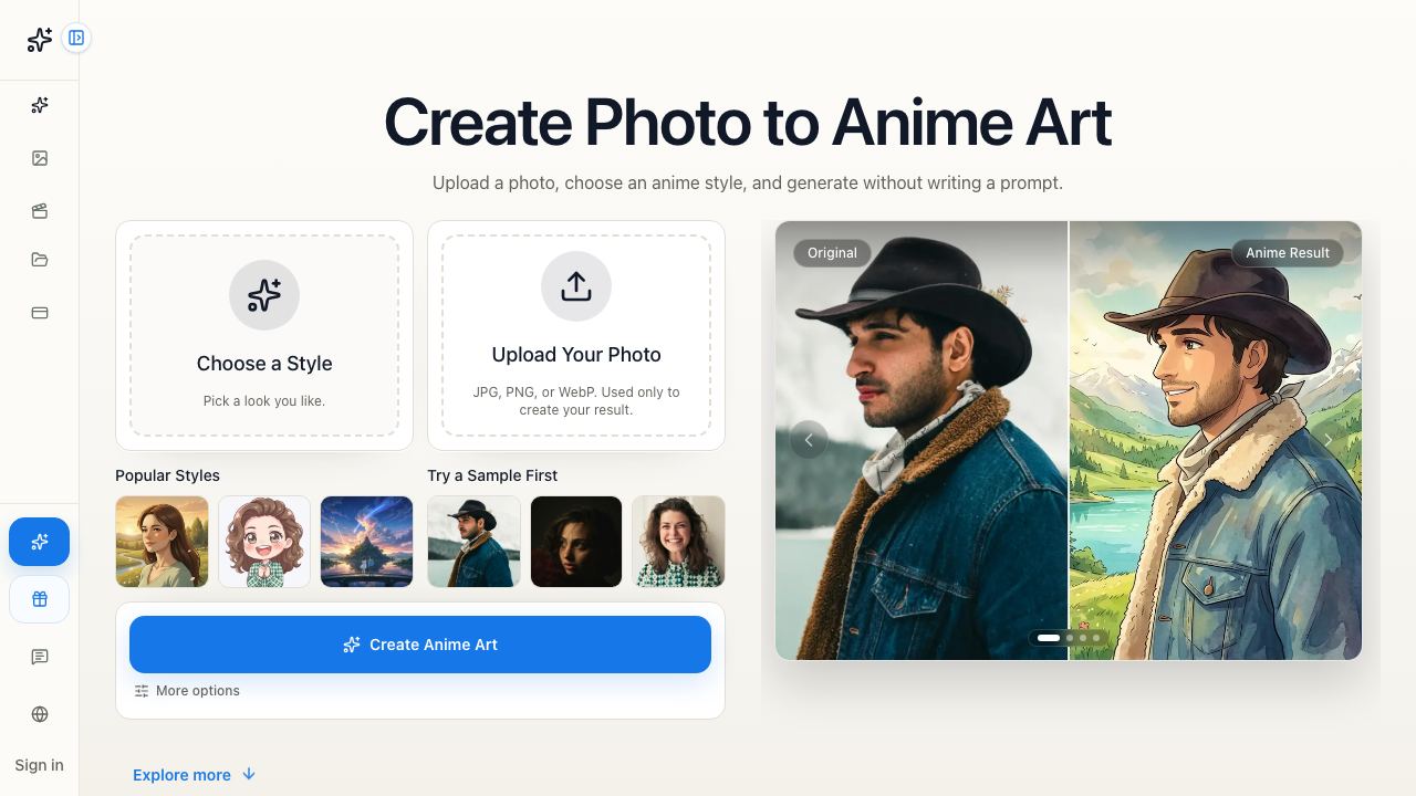 animeGen - 1 网站截图