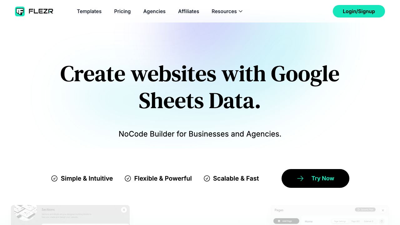 Flezr website screenshot