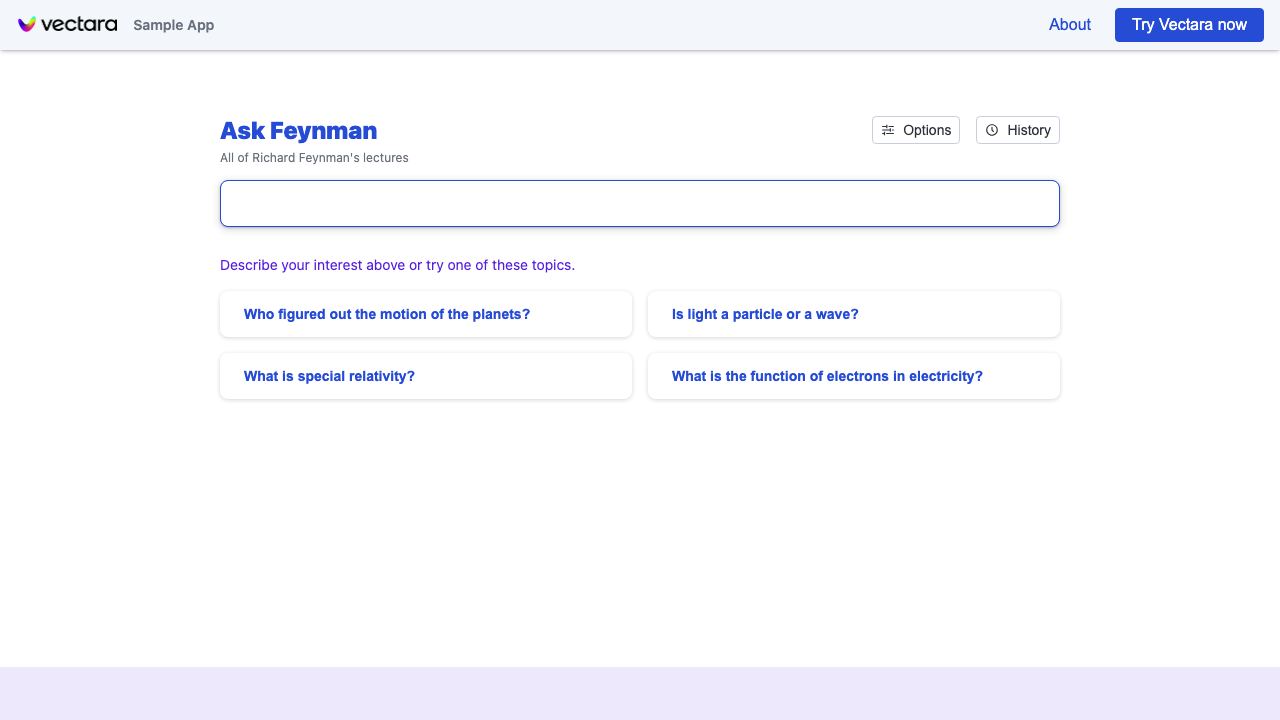 Ask Feynman 网站截图