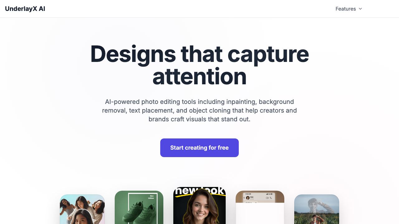 UnderlayX website screenshot