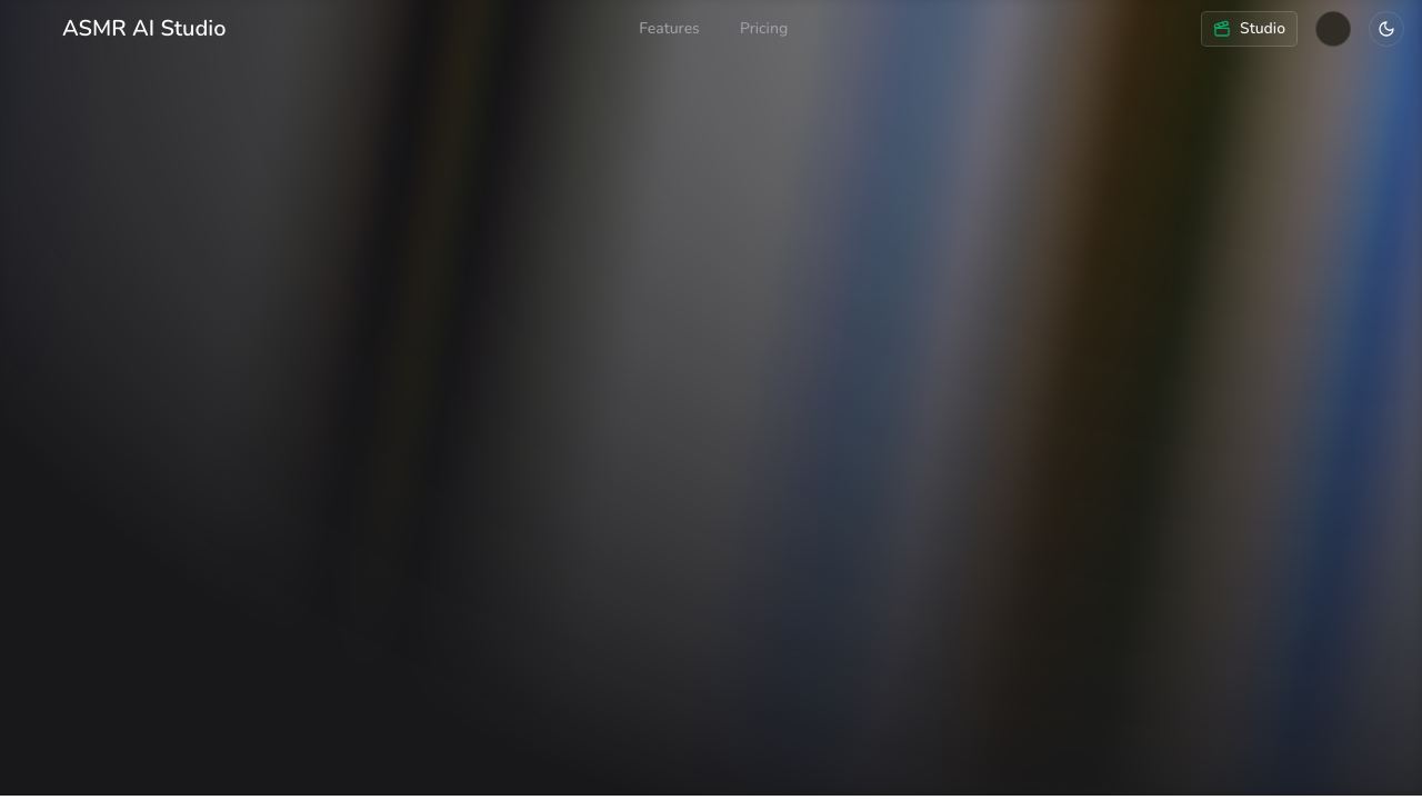 ASMR AI Studio 网站截图