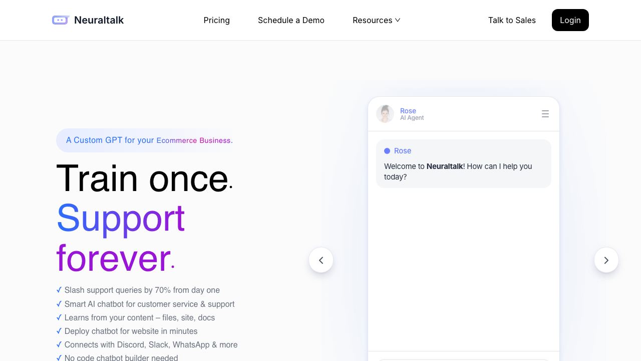 NeuralTalk AI 网站截图