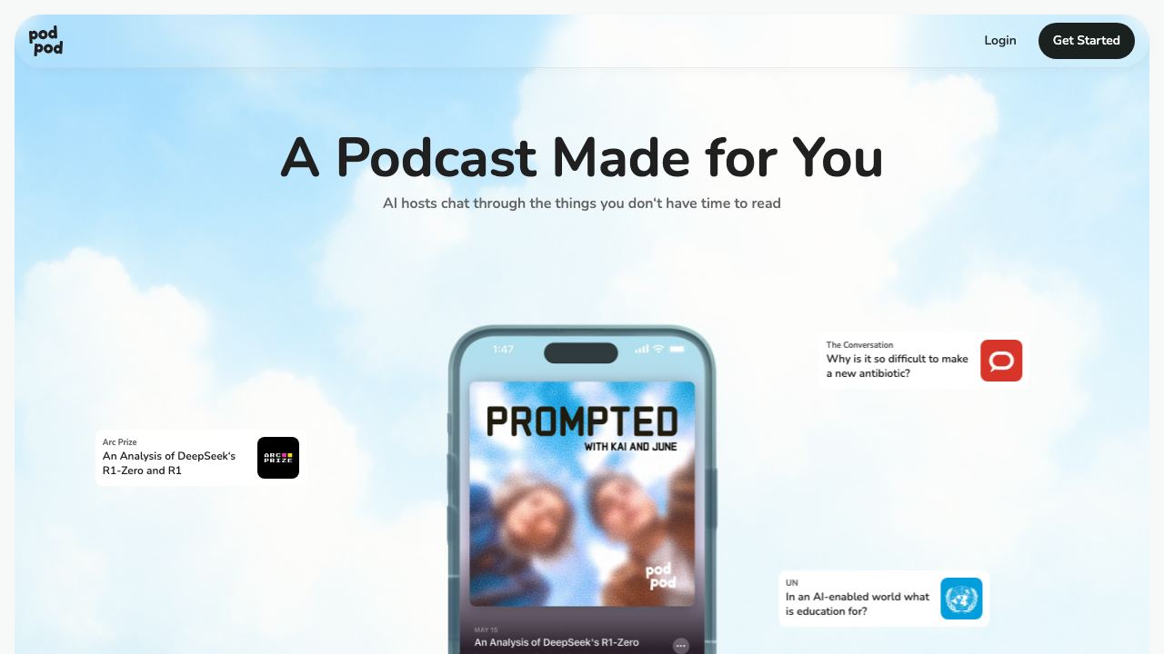 Podpod 网站截图