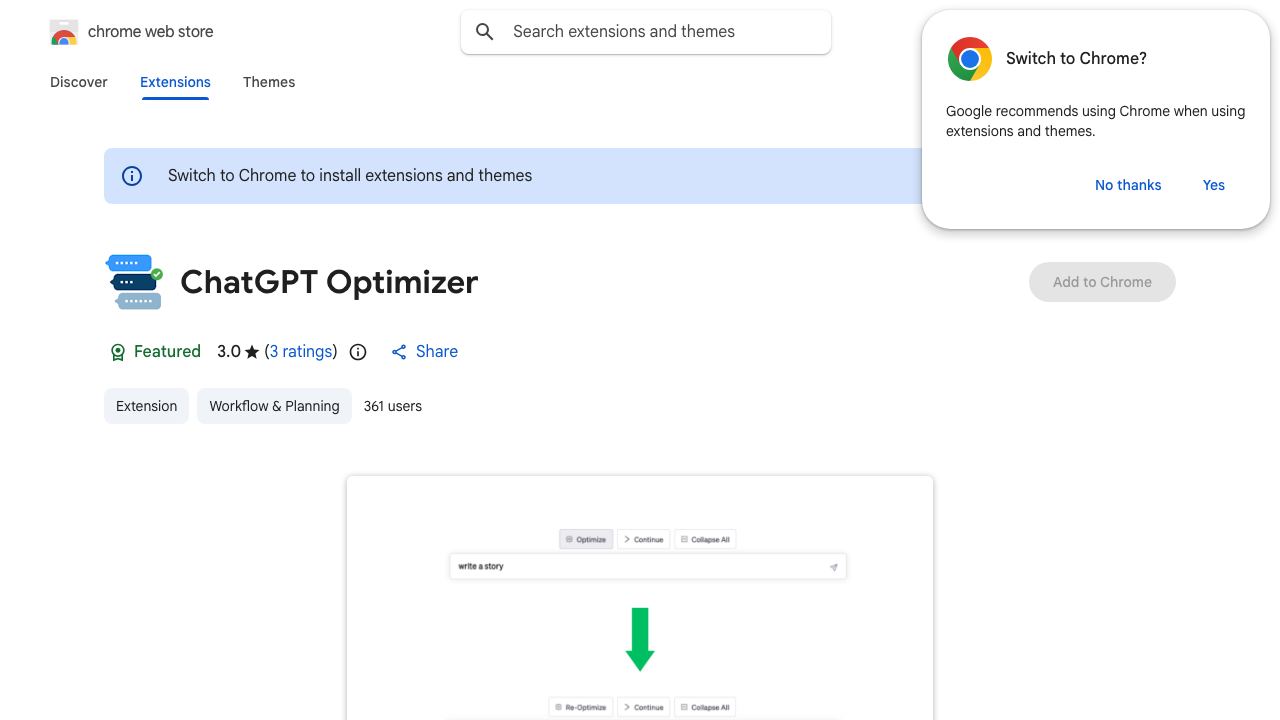 ChatGPT Optimizer 网站截图