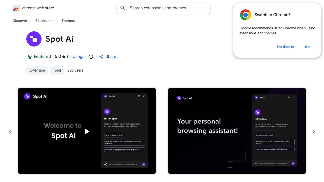 Spot AI 网站截图