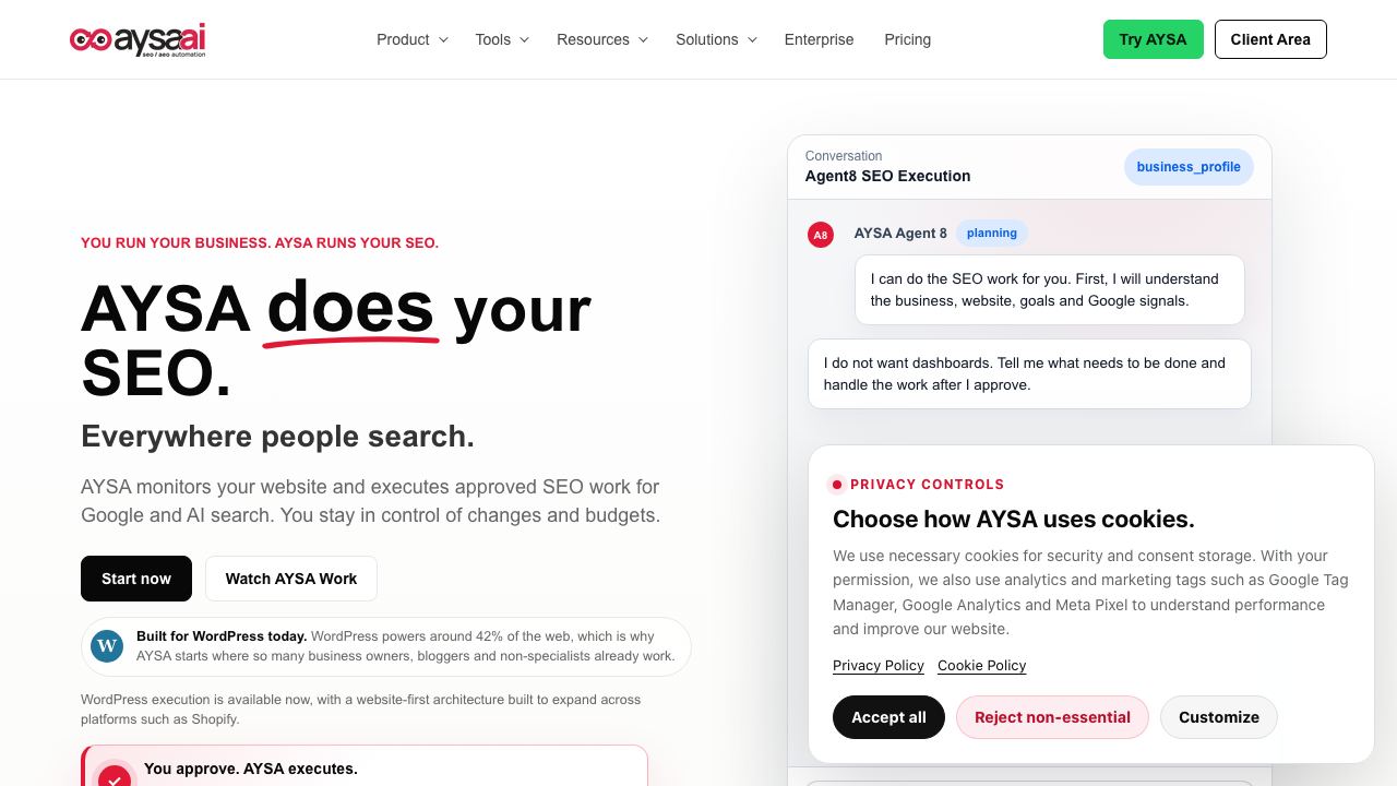 aysa.ai 网站截图
