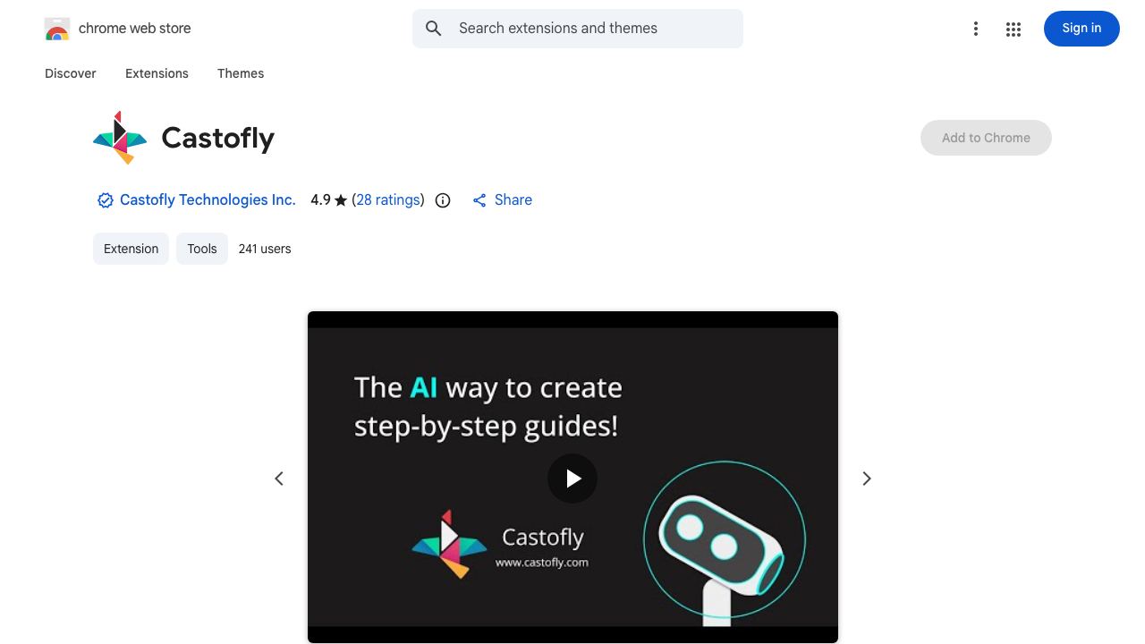Castofly 网站截图