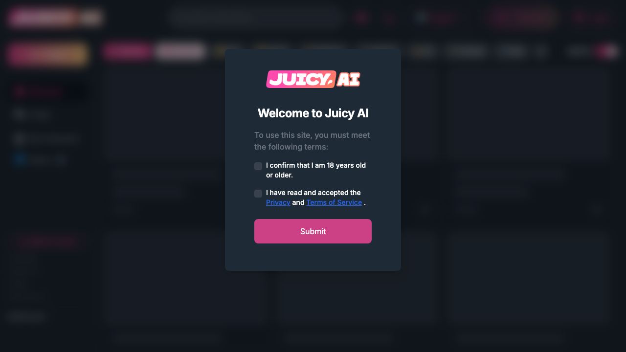 Juicy AI 网站截图