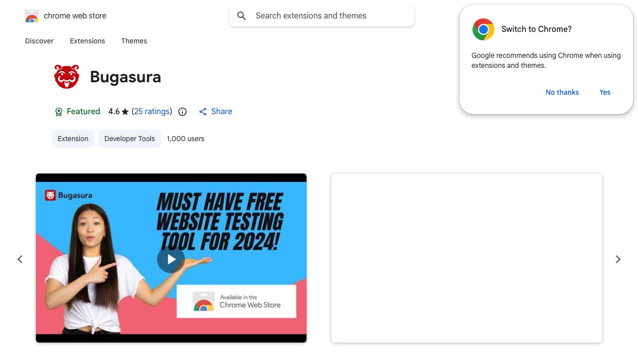 Bugasura 网站截图