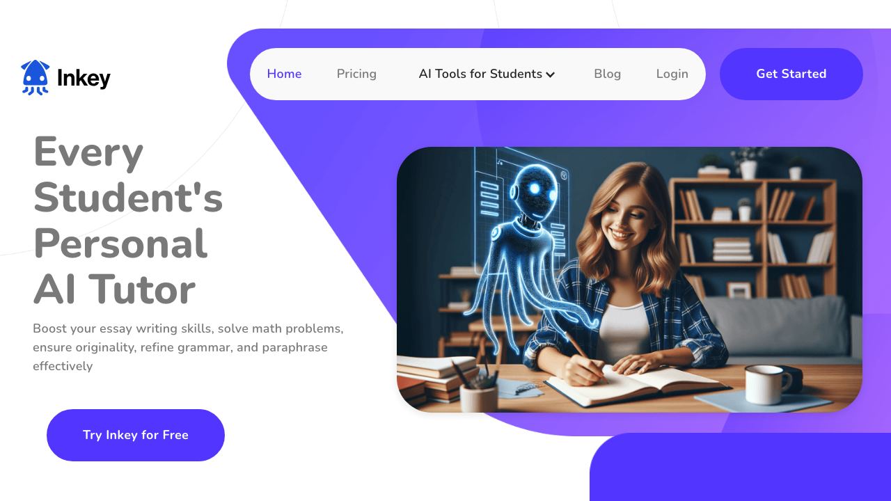 Inkey.ai 网站截图