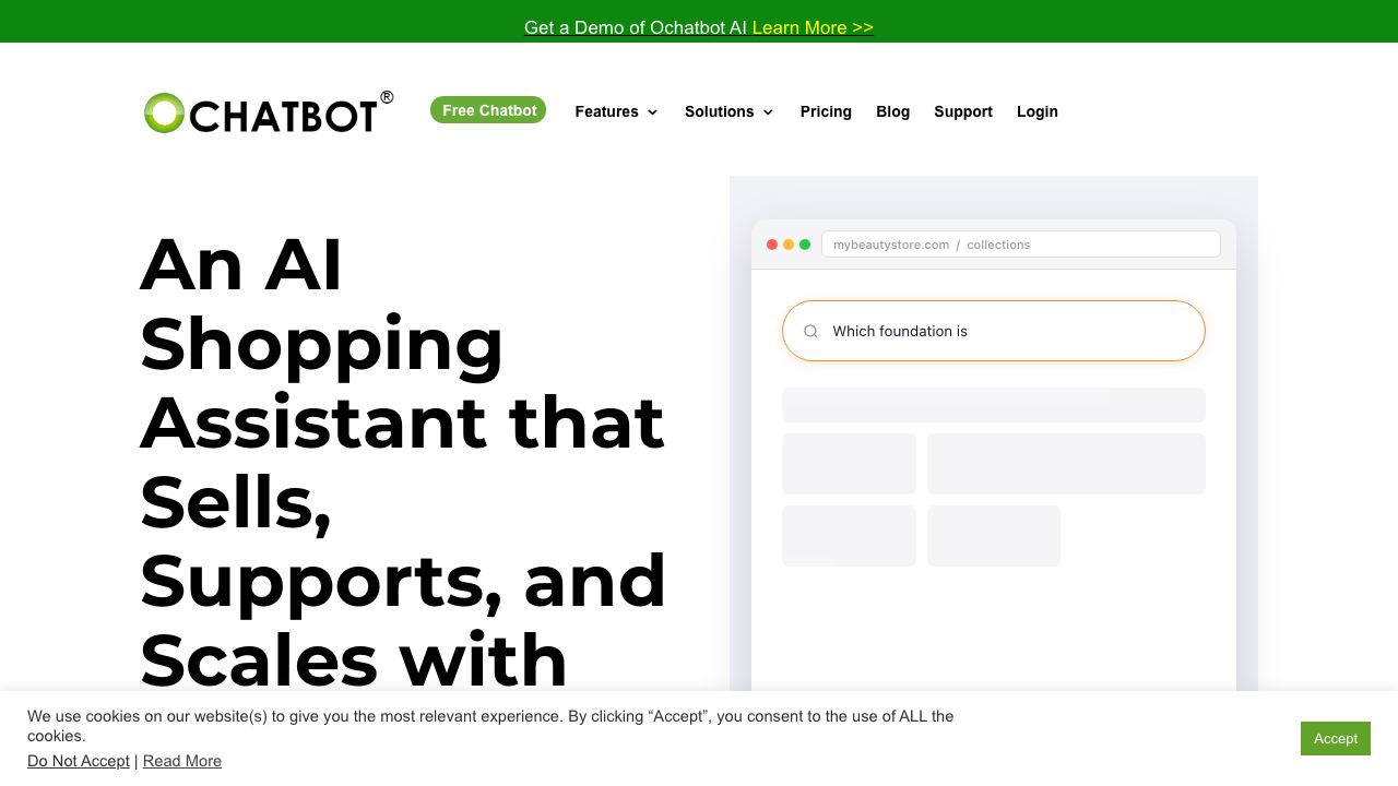 Ochatbot 网站截图