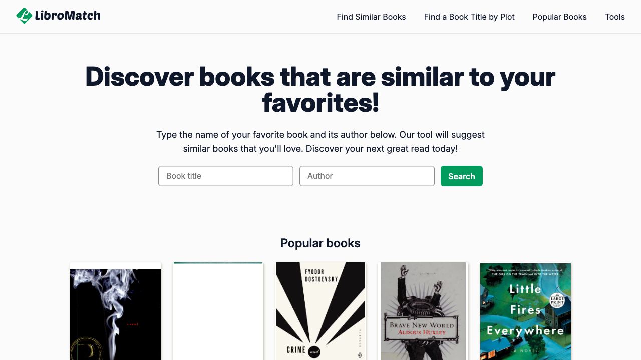 LibroMatch website screenshot