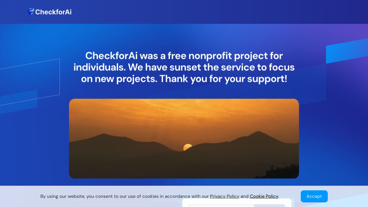 CheckforAi 网站截图