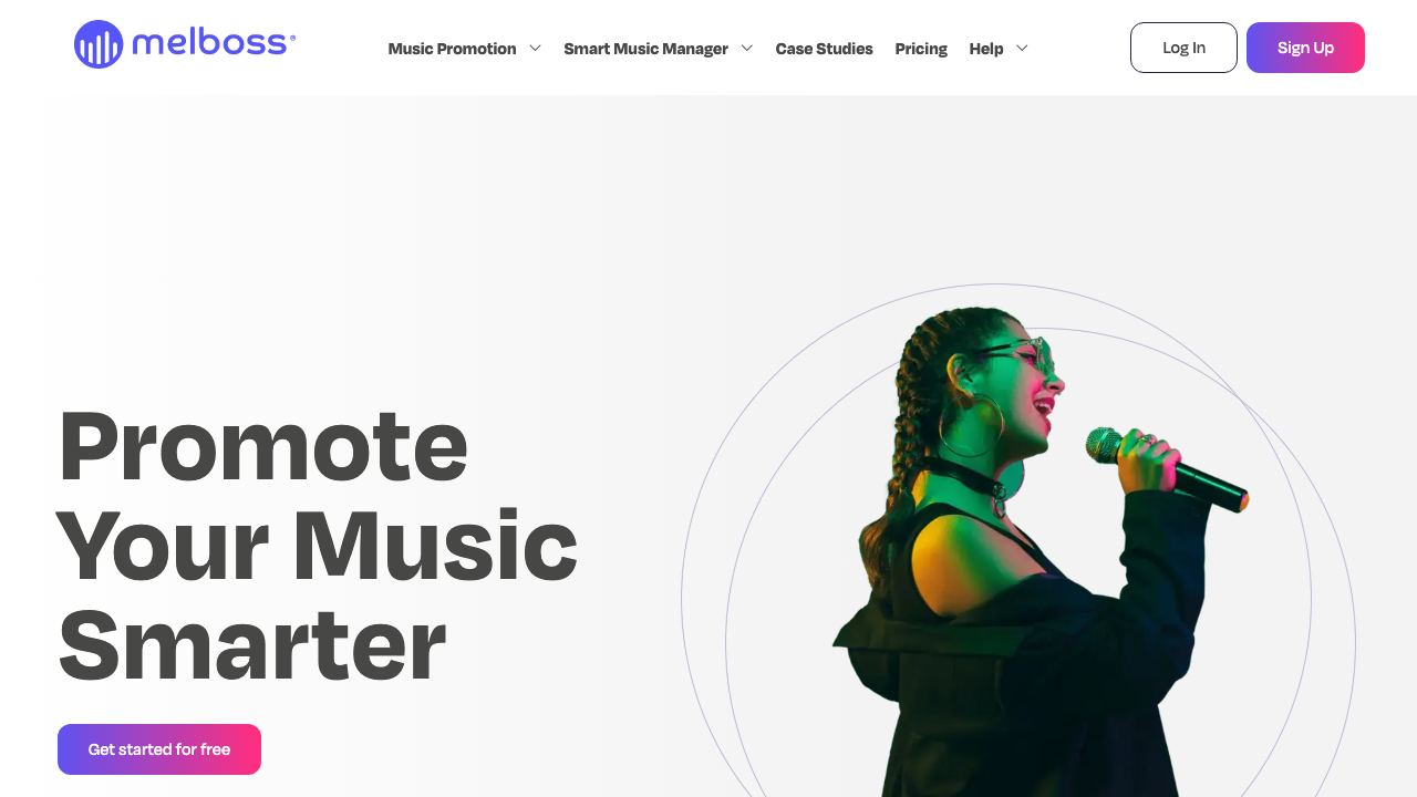 Melboss Smart Music Manager 网站截图