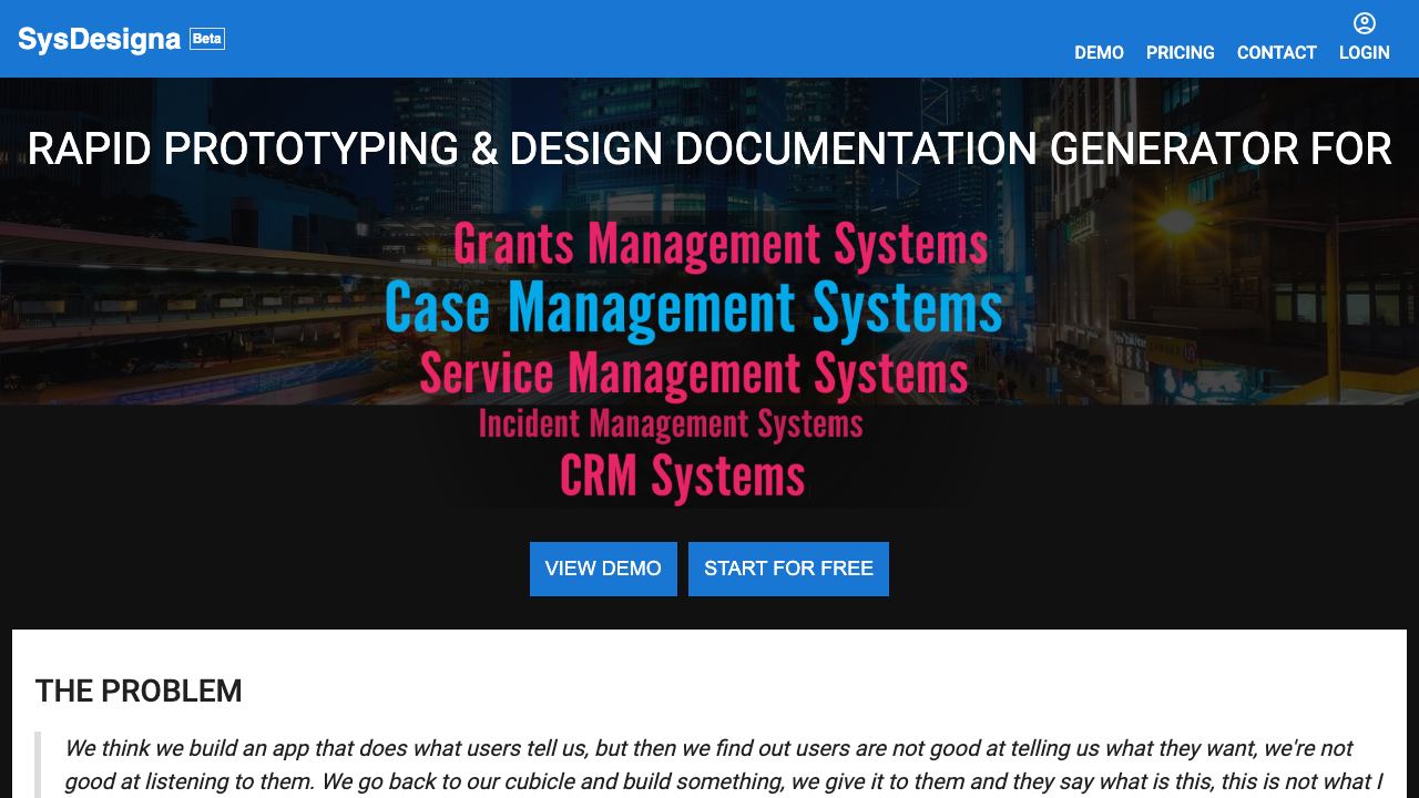 SysDesigna 网站截图