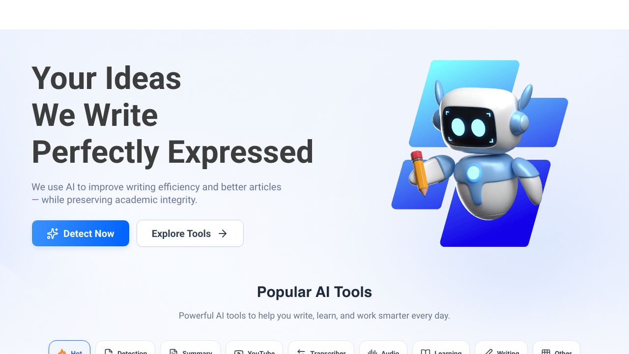 Decopy AI 网站截图