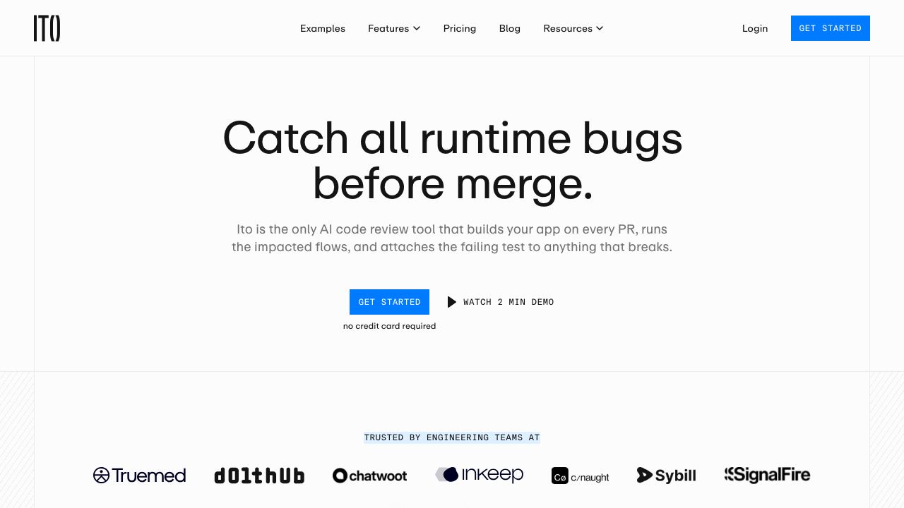 Ito website screenshot